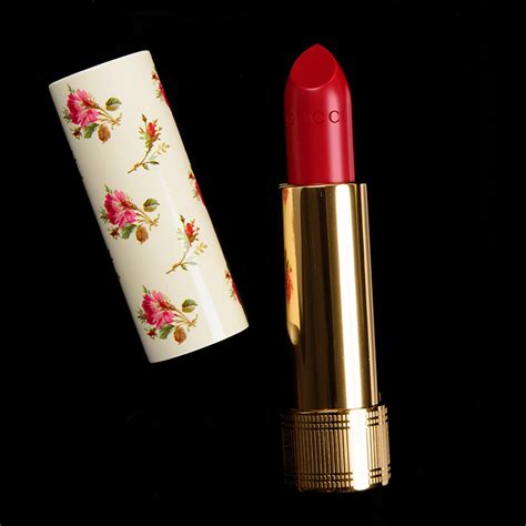 Gucci Beauty Eadie Scarlet (502) Sheer Lipstick Review